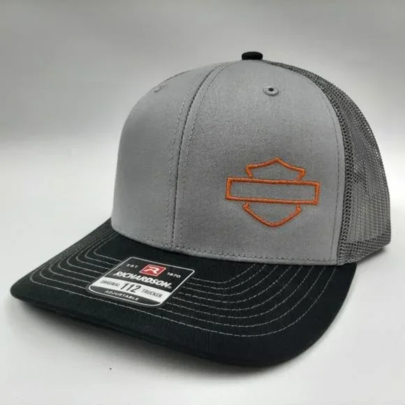 Harley-Davidson Bar & Shield Richardson 112 Trucker Mesh Snapback Cap HD Biker s-l1600.jpg main image 3